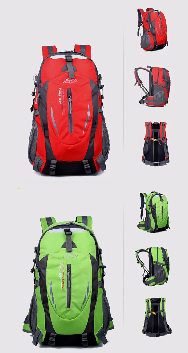 Quality Rucksack Camping Hiking Backpack Sports Bag Outdoor Travel Backpack Trekk Mountain Climb Equipment 45L Men Women