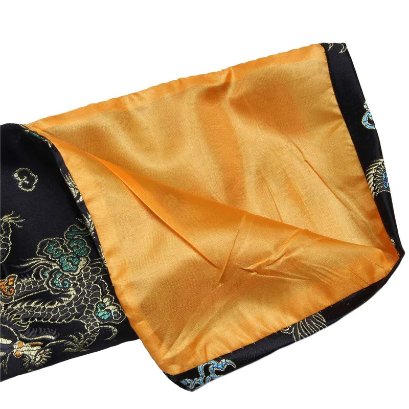 WOTT-6Pcs 135Cm Dragon And Phoenix Katana Samurai Sword Bag Tissu Black view 2