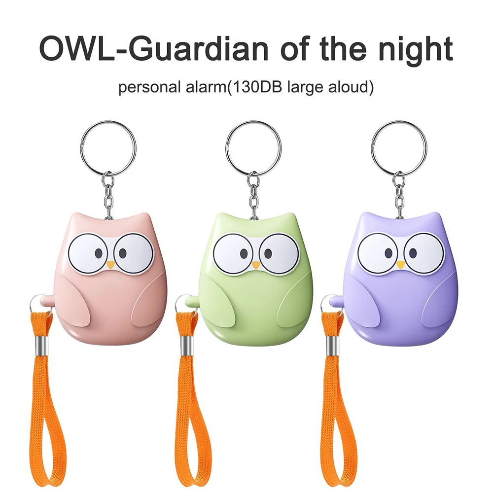 New Personal Alarm 130dB for Women Children and Elderly Self Defense Keychain Alarm with LED Strobe Light Intelligent Tracker