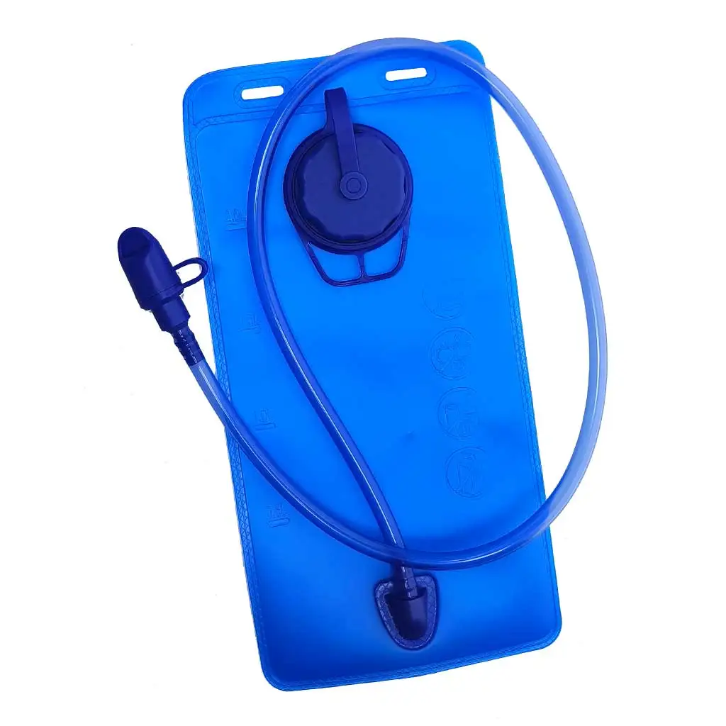 AliExpress NONE 2L Camping Bicycle Riding Backpack Water Bag Water Bag Folding with Drinking Tube Hydration Portable Food Grade Outdoor Sports