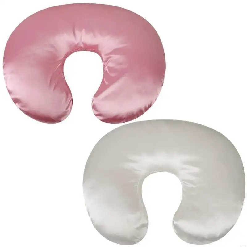 Q22D Baby Nursing Pillow Cover Newborn Maternity Breastfeeding Pillow Satin Slipcover