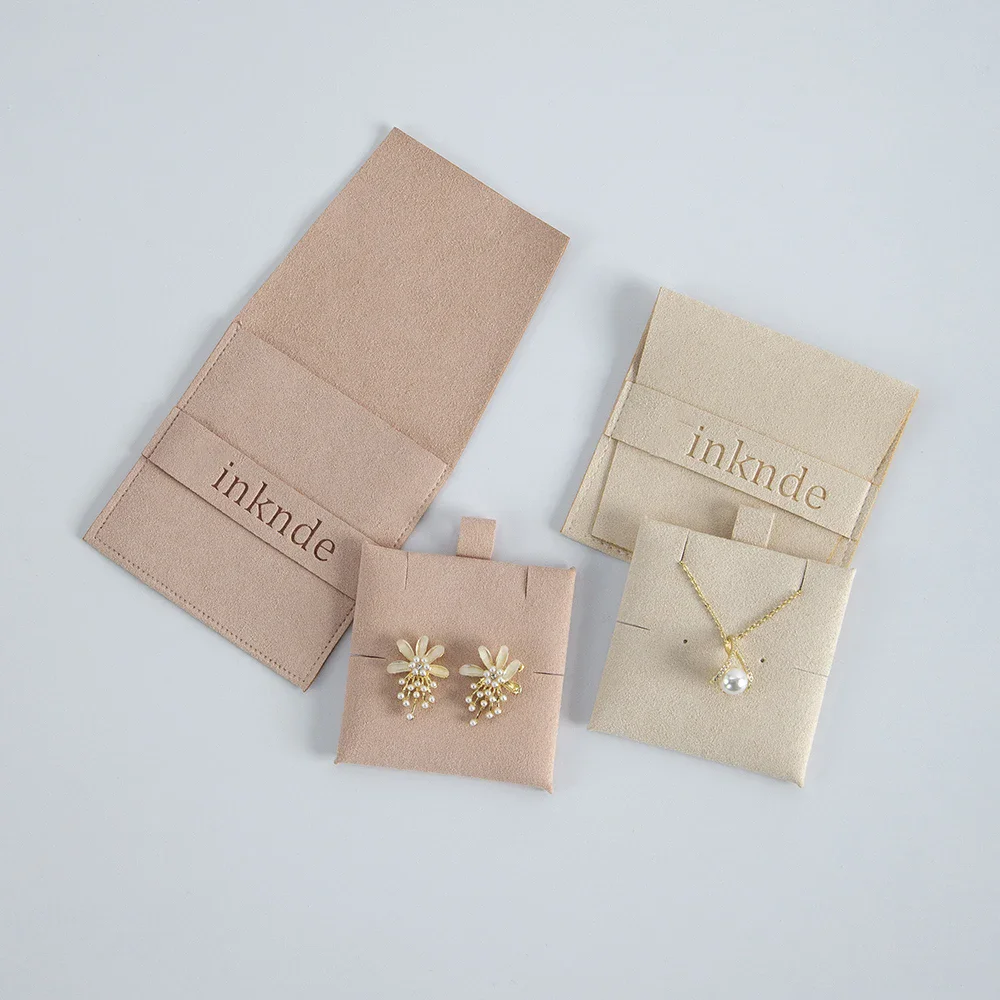 Jewelry Packaging Pouches Custom Logo Bracelet Display Card Necklace Earrings Holder Bag for Entrepreneurship Small Business