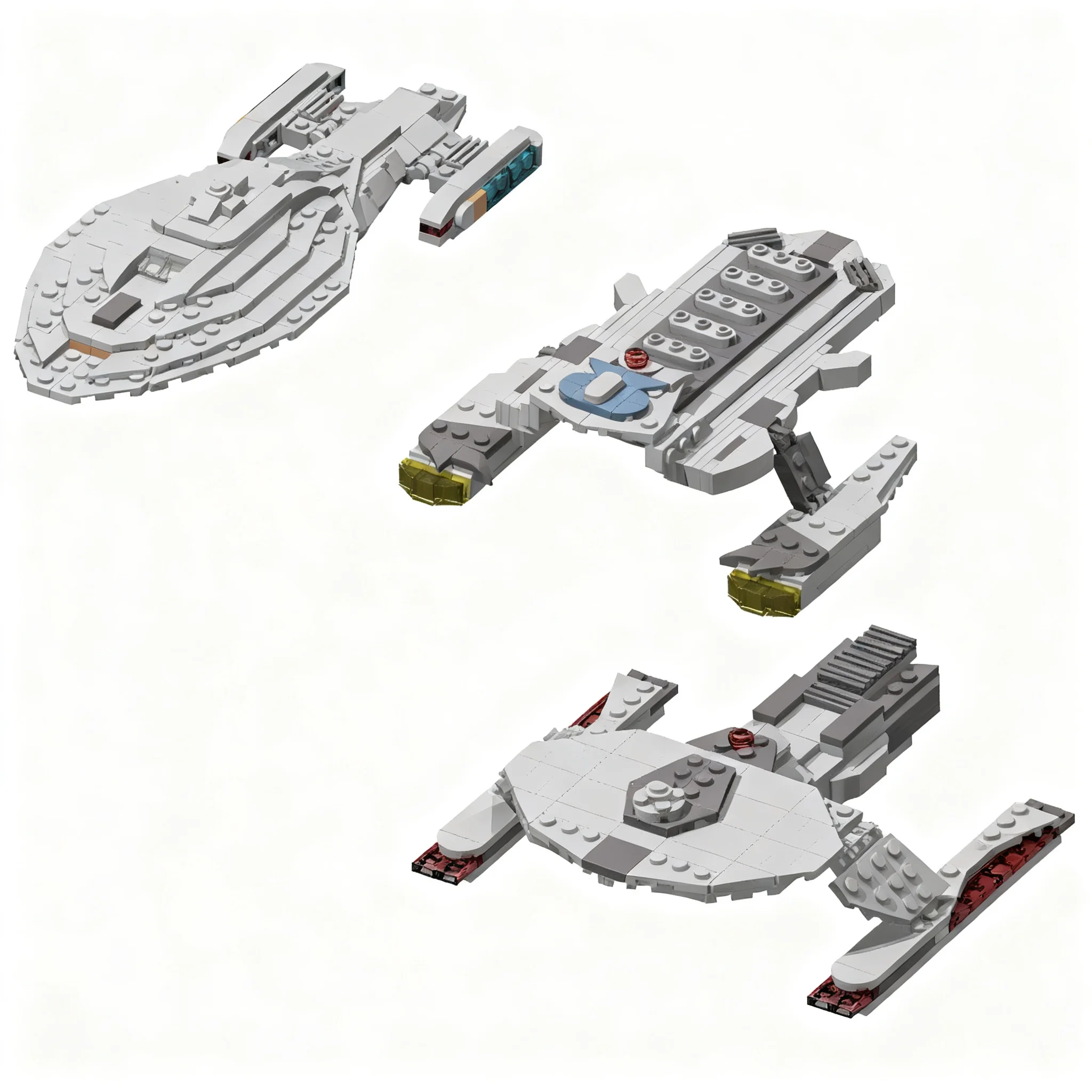247pcs MOC Space Deneva-Class Light Transport Model Christmas Gift DIY Creative Collectible For Living Room Art