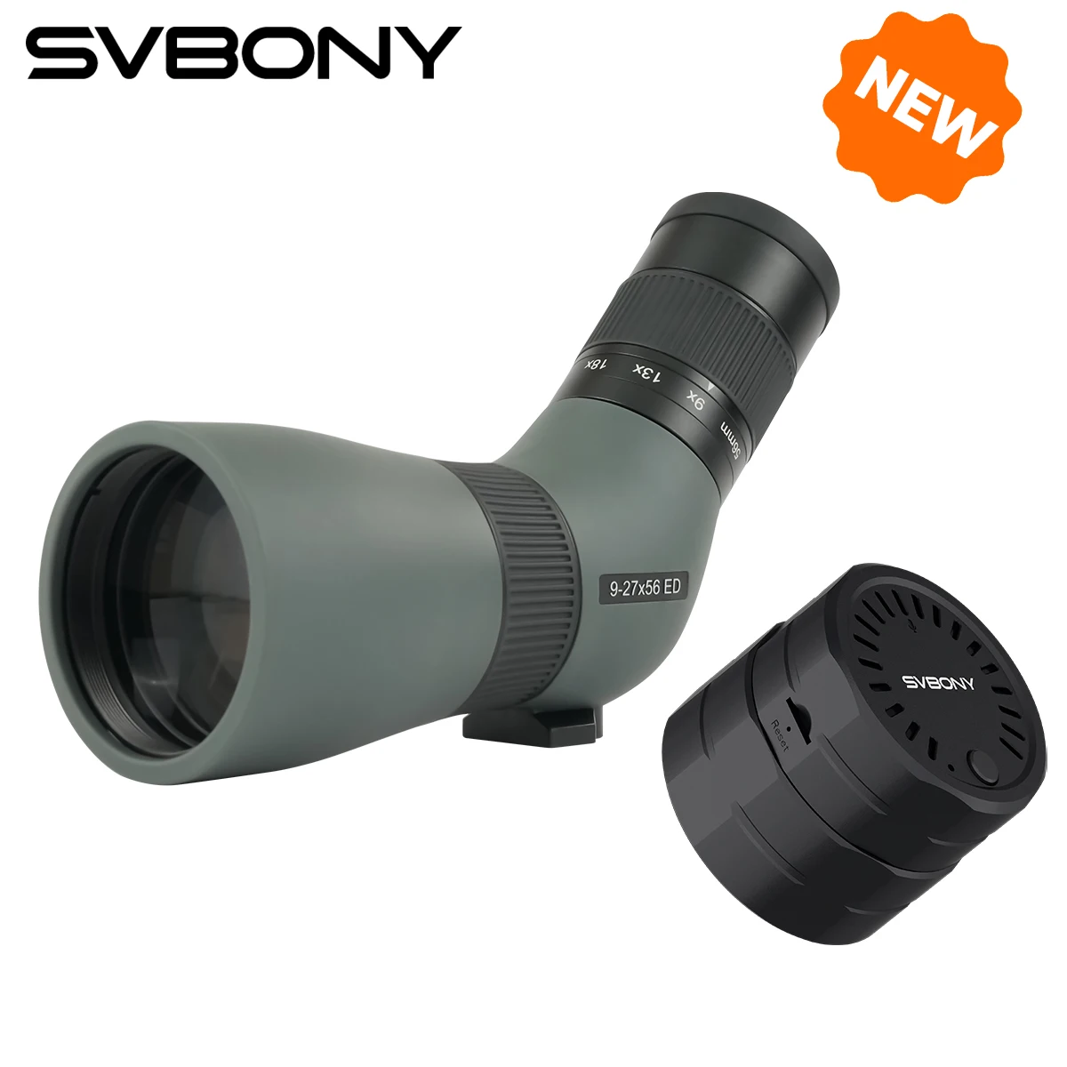 Svbony SV410 9-27x56 ED Spotting Scope Photography Kit Protable Mini Telescopes Suit for Birdwatching Photography Camping
