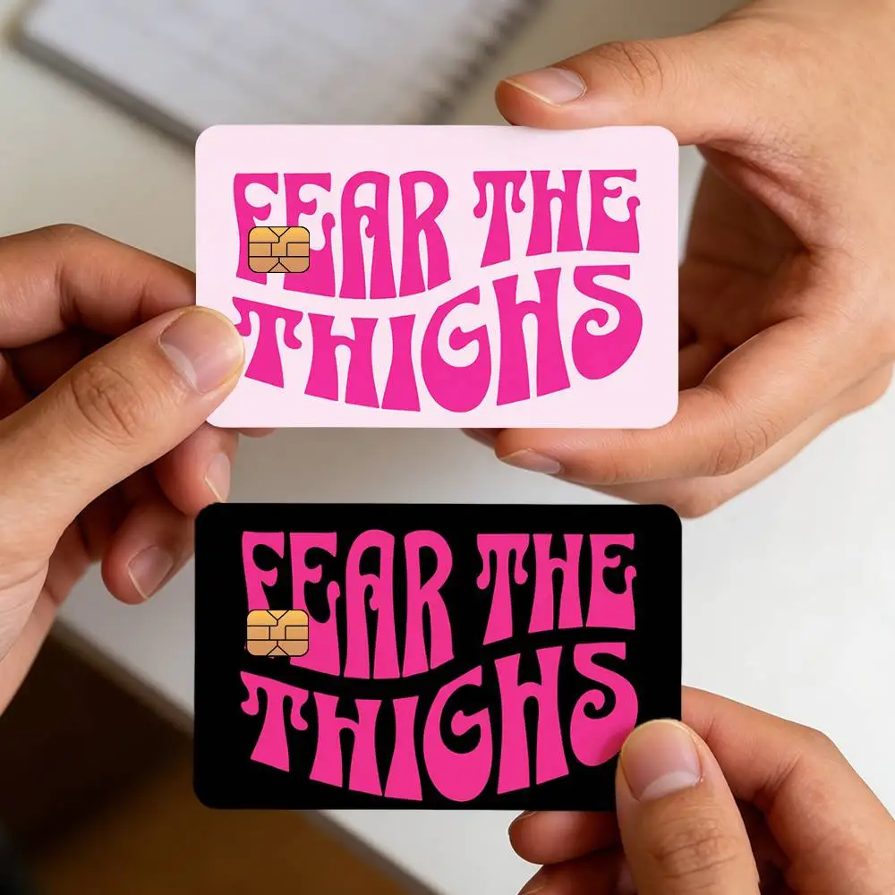 Workout Queen Of The Gym Sign Weightlifting Creative Bank Card Sticker Covers Chip Cards Credit Card Skins Scratch Protection