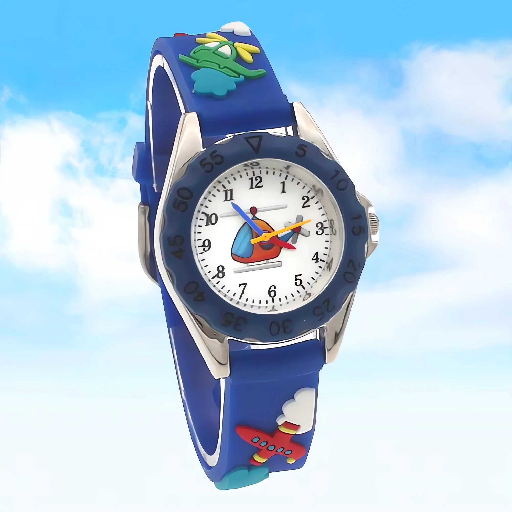 Cartoon Quartz Watch for Boys And Girls with Silicone Strap Kids Digital Wristwatch Student-Friendly Gift Idea