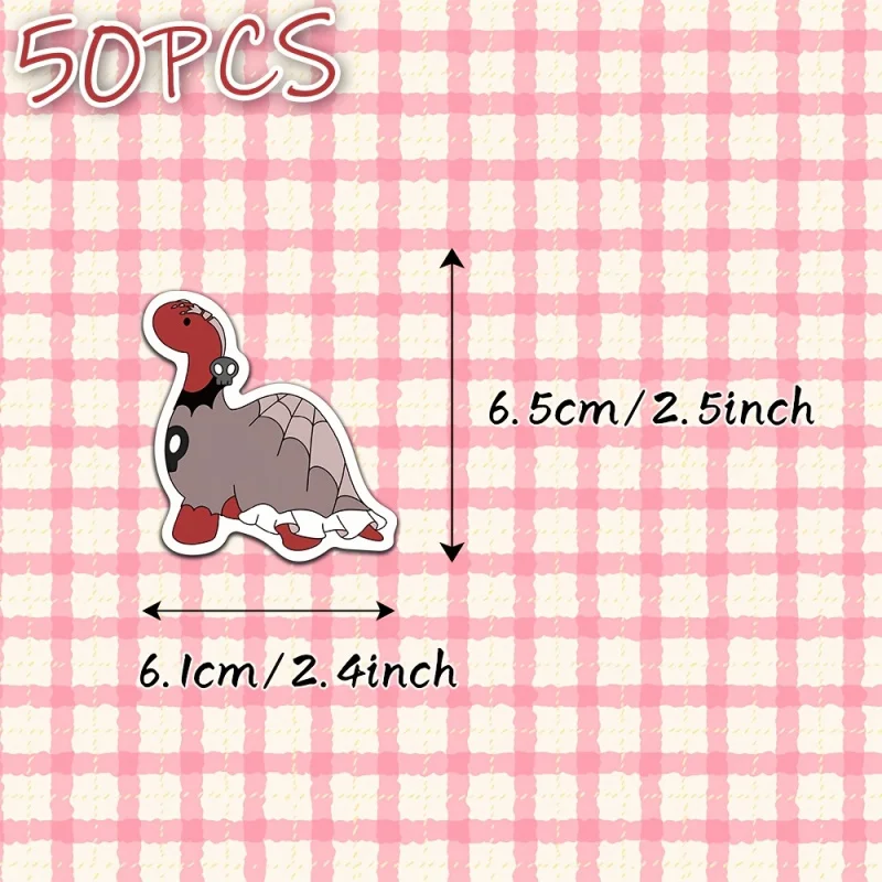 カラフルな恐竜の装飾ステッカー,50個,学校に戻る,ラップトップ,携帯電話ケース,スケートボード,新年の贈り物,パーティーの装飾