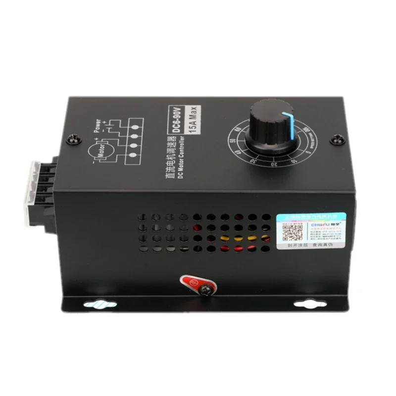 العرض الرقمي 0 ~ 100% قابل للتعديل DC 6-90V 15A DC سرعة المحرك تحكم PWM منظم 12V 24V 48V 60V 72V 90V 1000W عكسها