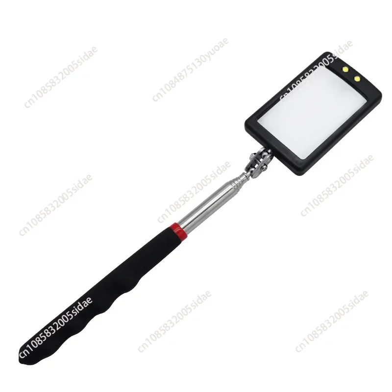 Telescoping Flexible Head Inspection Mirror Car Bottom With Light Adjustable Detection Mirror Magnification Inspection Mirror