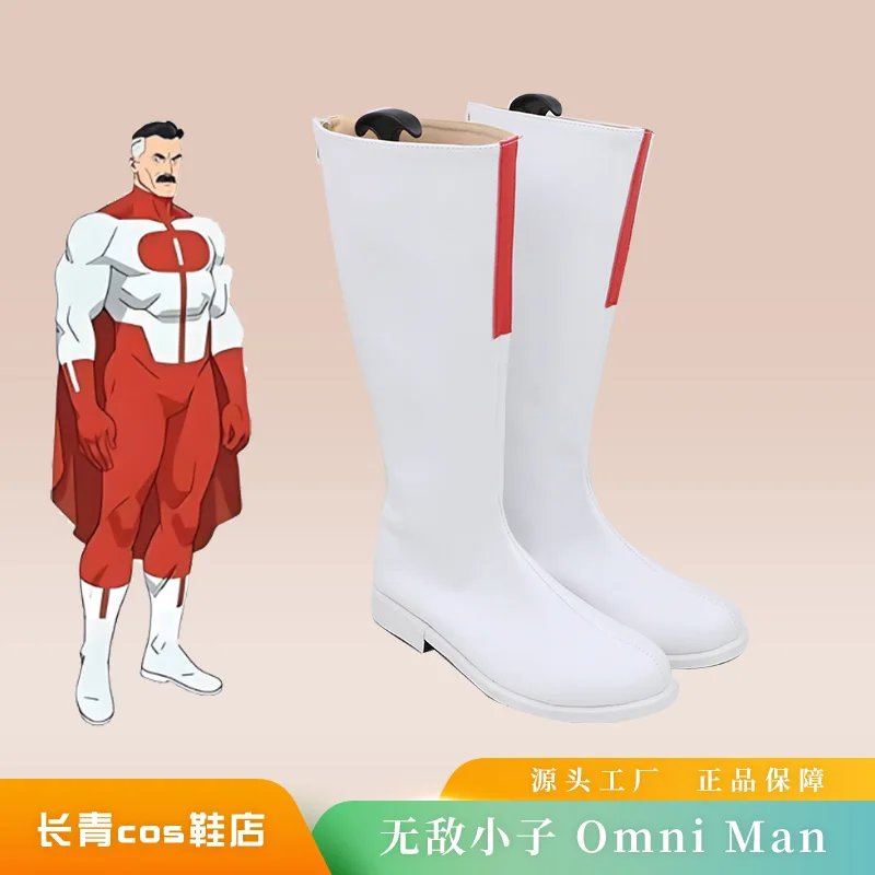 Onoverwinnelijke Omni Man Cosplay Schoenen Laarzen Fantasie Mannen Vrouwen Halloween Kostuum Accessoires Props Gemaakt