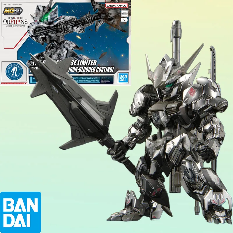 

Bandai Original GUNDAM MGSD GUNDAM BARBATOS IRON BLOODED COATING Anime Action Figure Assembly Model Toys Gifts For Children