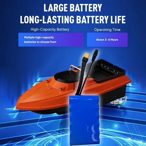 RC Bait Boat for Fishing GPS High-Speed High-Power Bait Boat with Dual  Auto-Release for Fishing Bait Boat