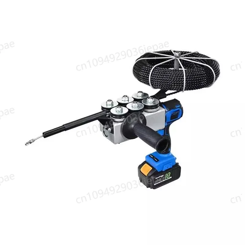 Automatic Pull Wire Stringing Machine Cable Push Puller Tools Rechargeable Communication Lead Machine 30m