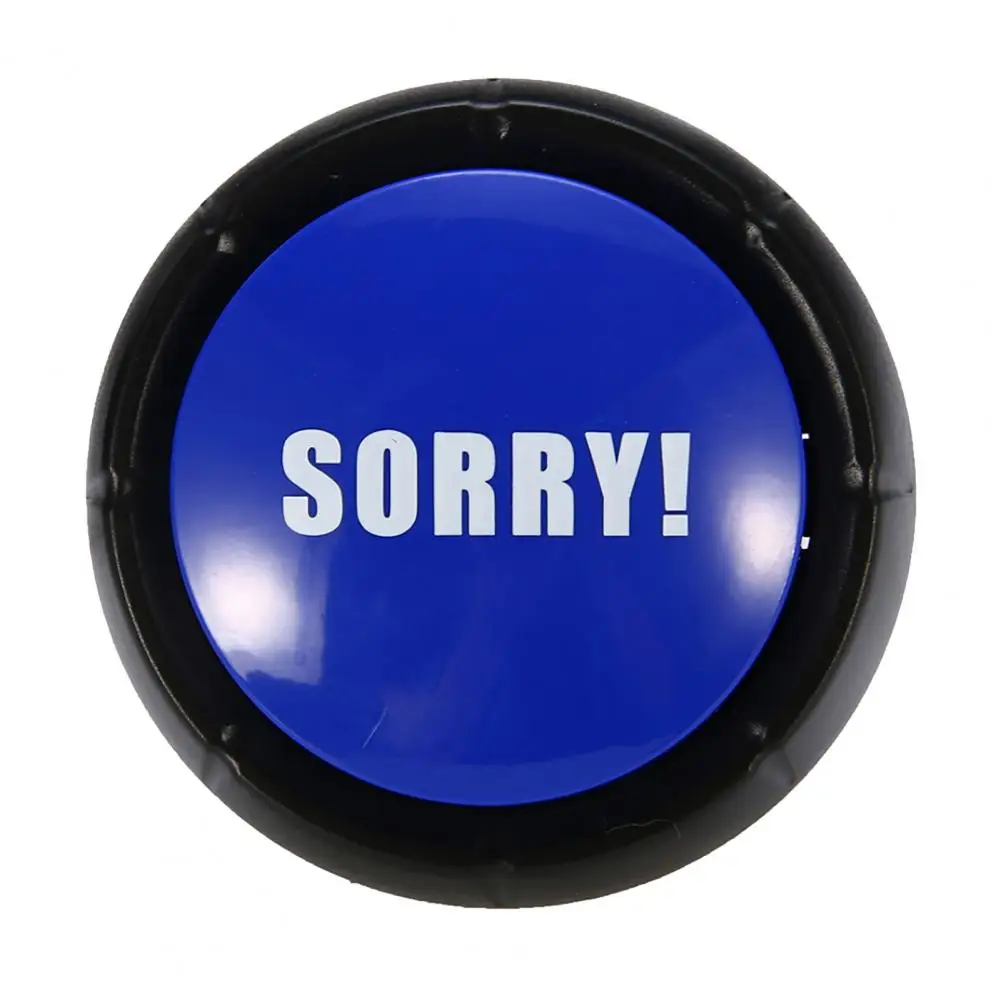 Funny Talking Button No Sorry Yes Sound Party Button Bullshit Maybe Toys Home Office Party Gag Funny Toy For new Vocal toys