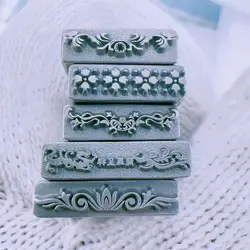 Border Series Metal Stamp Ring Making Puncher Jewelry Stamping Tool Leather Silver Pressing Logo Carving Punch Craft Steel Press