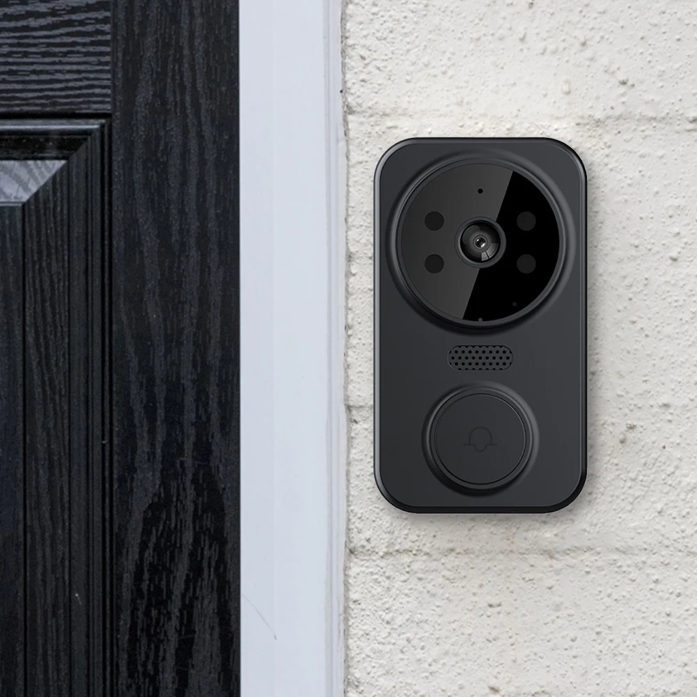 WiFi Smart Video Doorbell Camera 2-Way Audio Wireless Visual Intercom Doorbell Front Door Camera for Villa Home Office Apartment