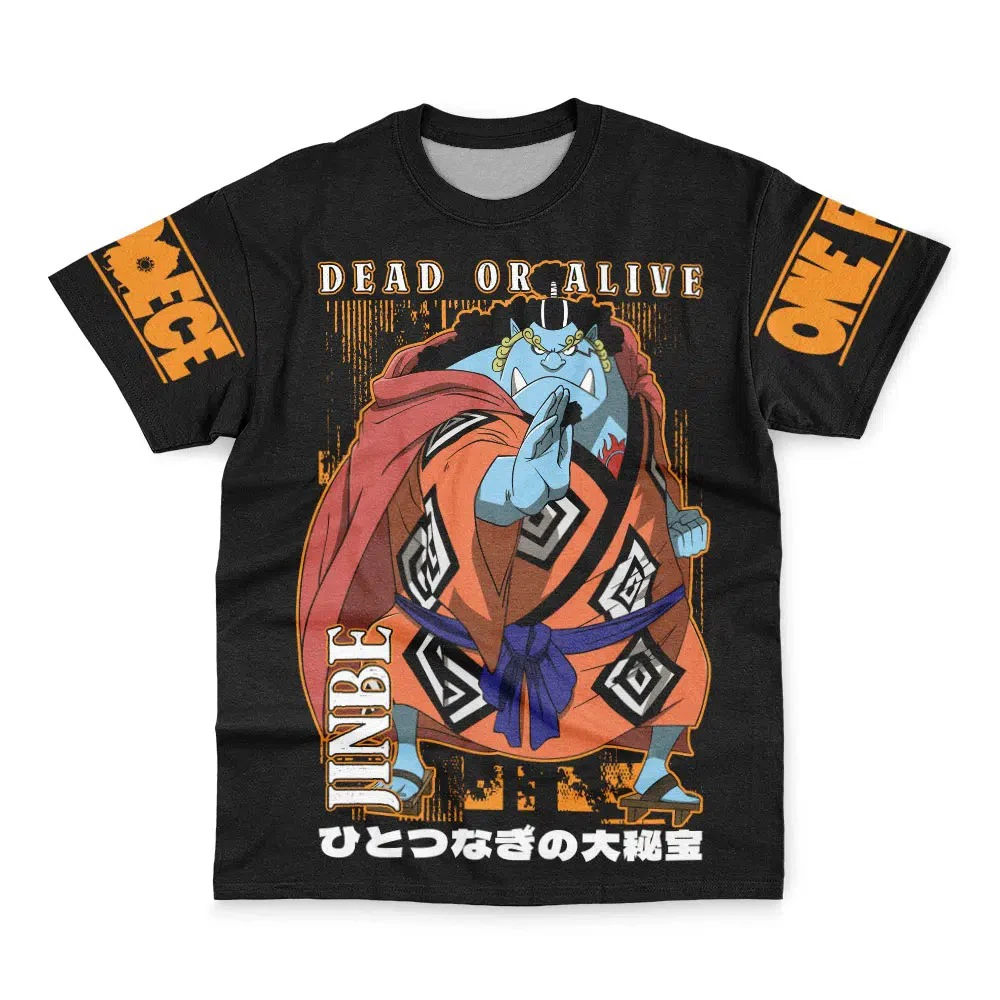 Bandai « Knight of The Sea » Jinbe Dead or Alive One Piece Anime T-shirt streetwear pour adultes et enfants, été, séchage rapide, doux et léger