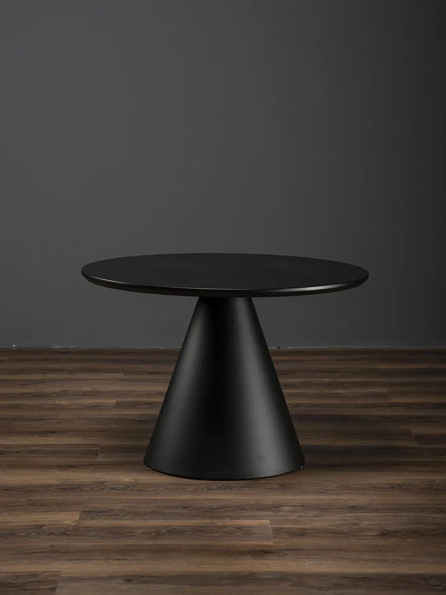 Coffee table Living room Home cafe Round rock slab small tea table Modern small round table