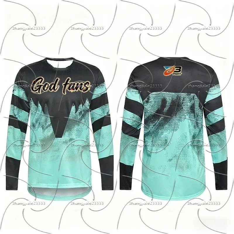 

2026 Hot Selling 3D Printed American Sports Fitness Motorcycle Quick Drying Breathable Outdoor Cycling Long Sleeved Shirt
