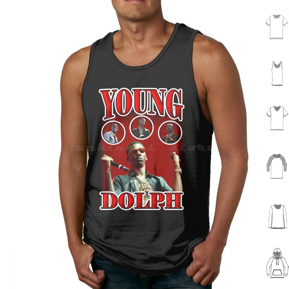 

Young Dolph Red Bootleg Винтажные майки Жилет без рукавов Young Dolph Vintage Bootleg Музыкальная певица Young Dolph Rip Young Dolph