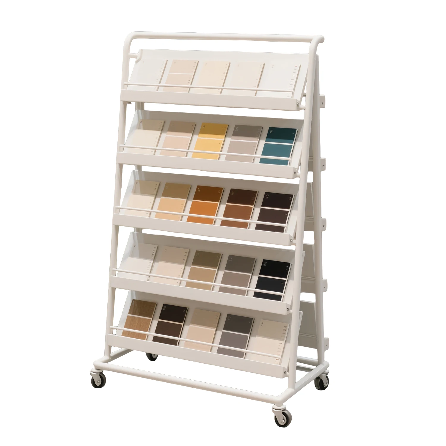 Swatch display stand Cabinet door panel Color block Floor to ceiling display stand Ecological plate Aluminum gusset plate Stone