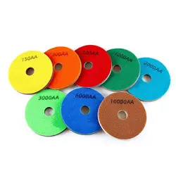 5/6/7/8 Inch 8pcs Sponge Polishing Pad Sanding Buffing Wheel Stone Granite Marble Concrete Polishing Cleaning Disc Pads