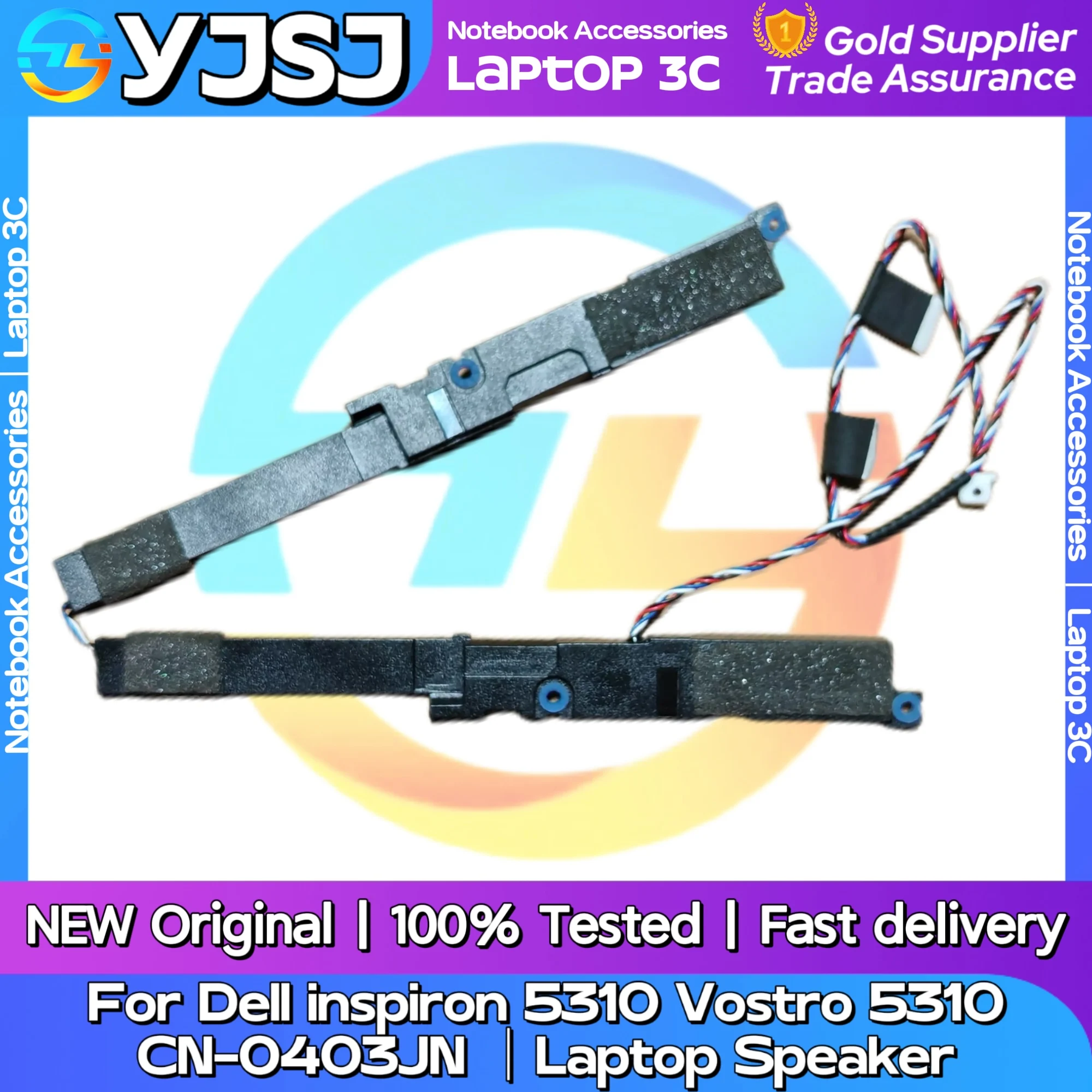 New Original Laptop Notebook Audio Speaker Horn For Dell Dell inspiron 5310 Vostro 5310 built-in speaker 023.400N5.001 CN-0403JN