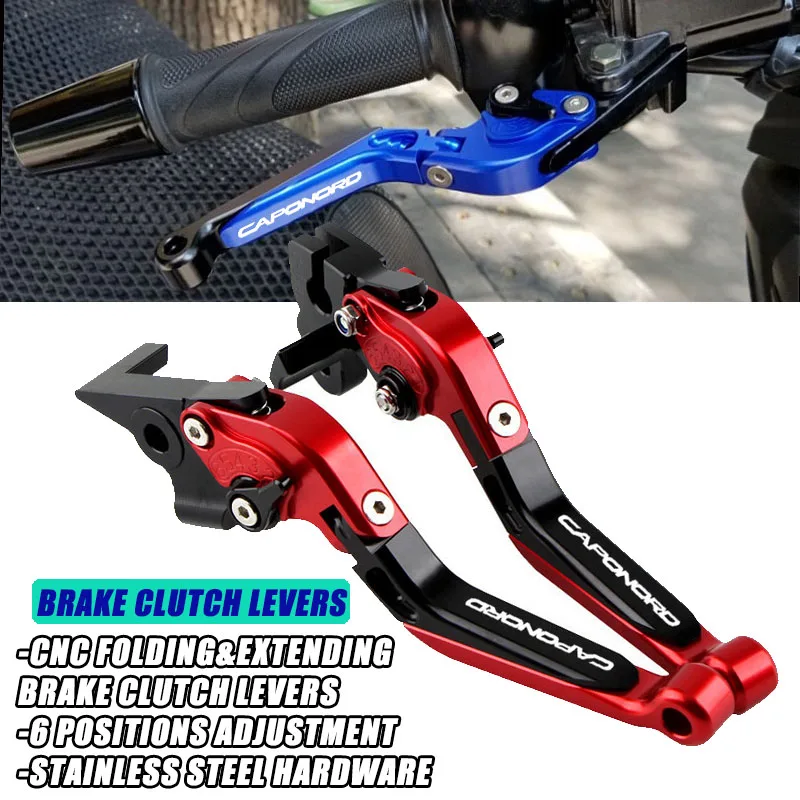 

Motorcycle Folding Extendable CNC Adjustable Clutch Brake Levers For Aprilia Caponord 1200 2002 2003 2004-2007 RSV 1000 Tuono