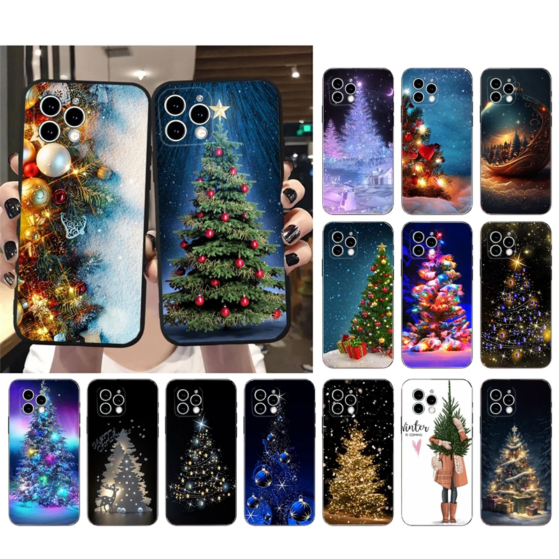 Christmas Tree Phone Case For iphone 16 15 14 Pro Max 16 15 14 13 12 Pro 15Plus iphone 11