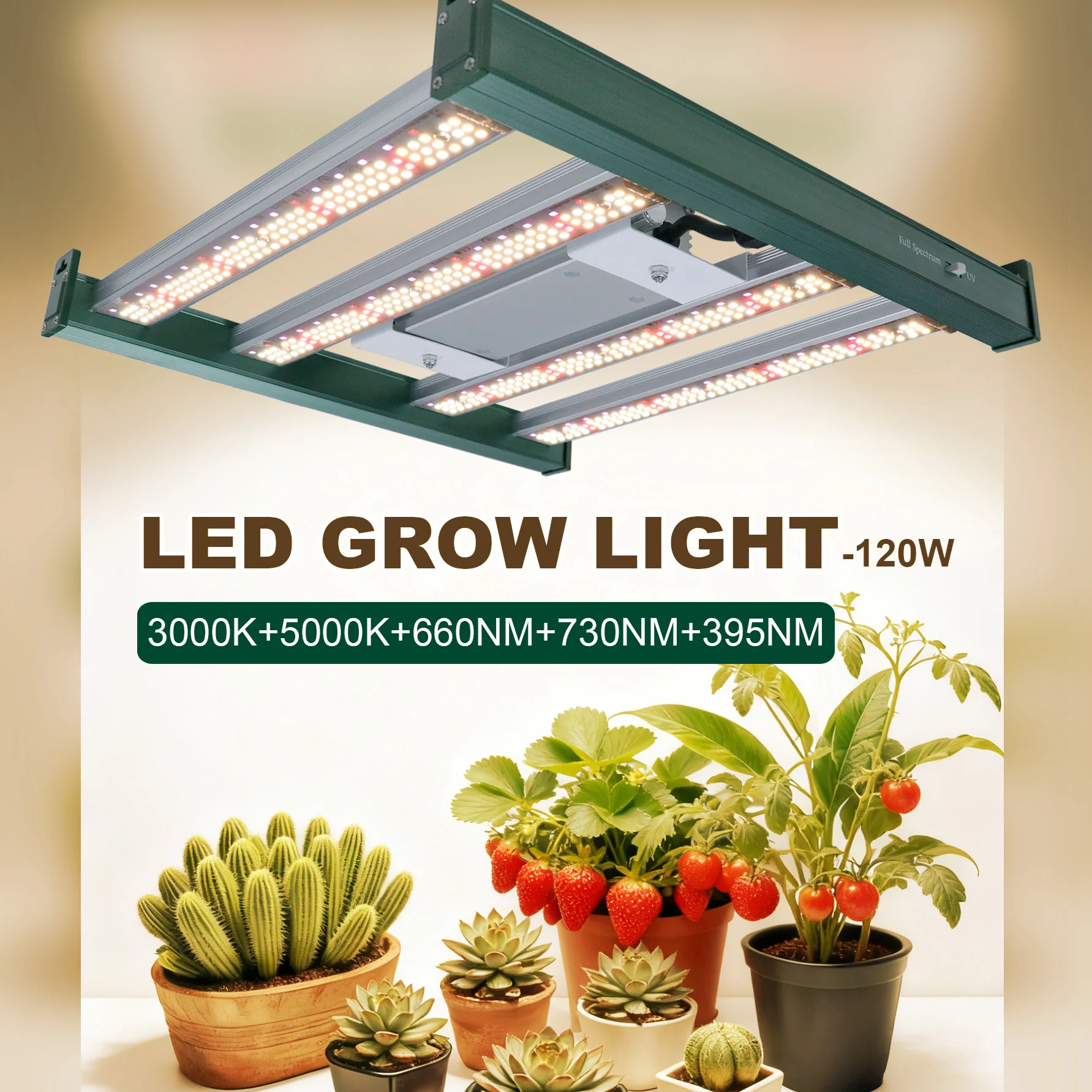 

120 Вт светодиодный светильник полного спектра LM281B с регулируемой яркостью, лампа для выращивания комнатных растений для садоводства, рассады цветов, тепличная палатка