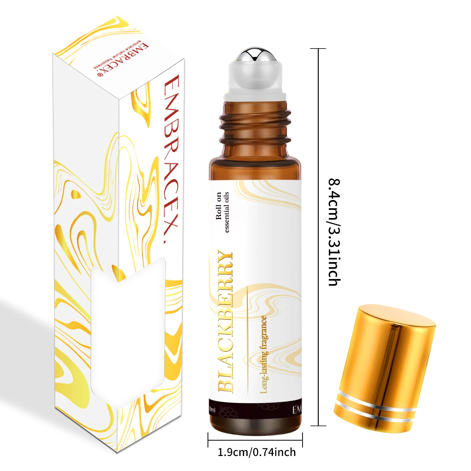 Difusor de fragancia de Perfume de aceite esencial de mora de 10ml, aceites esenciales Roll-On de larga duración, aromaterapia, regalos para coche