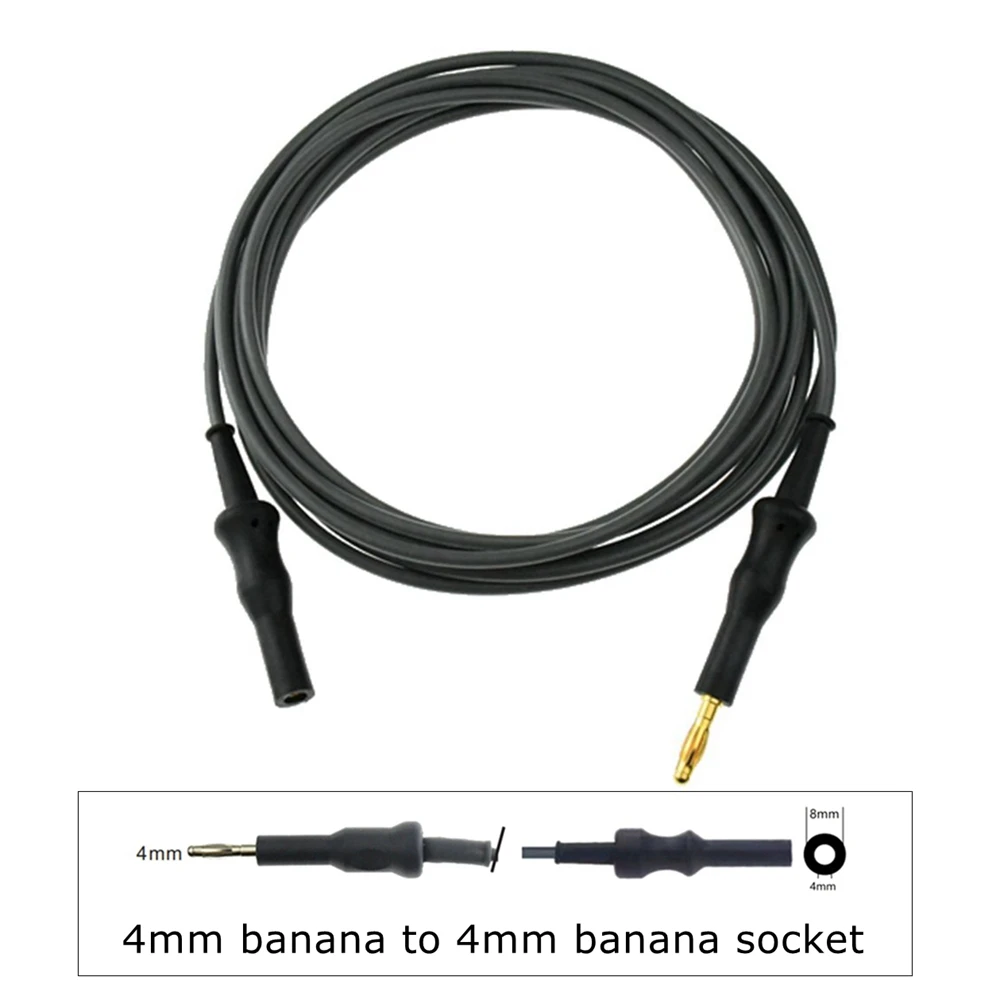 

ESU-012A Reusable Monopolar Unipolar connecting cable 4mm banana to 4mm banana socket