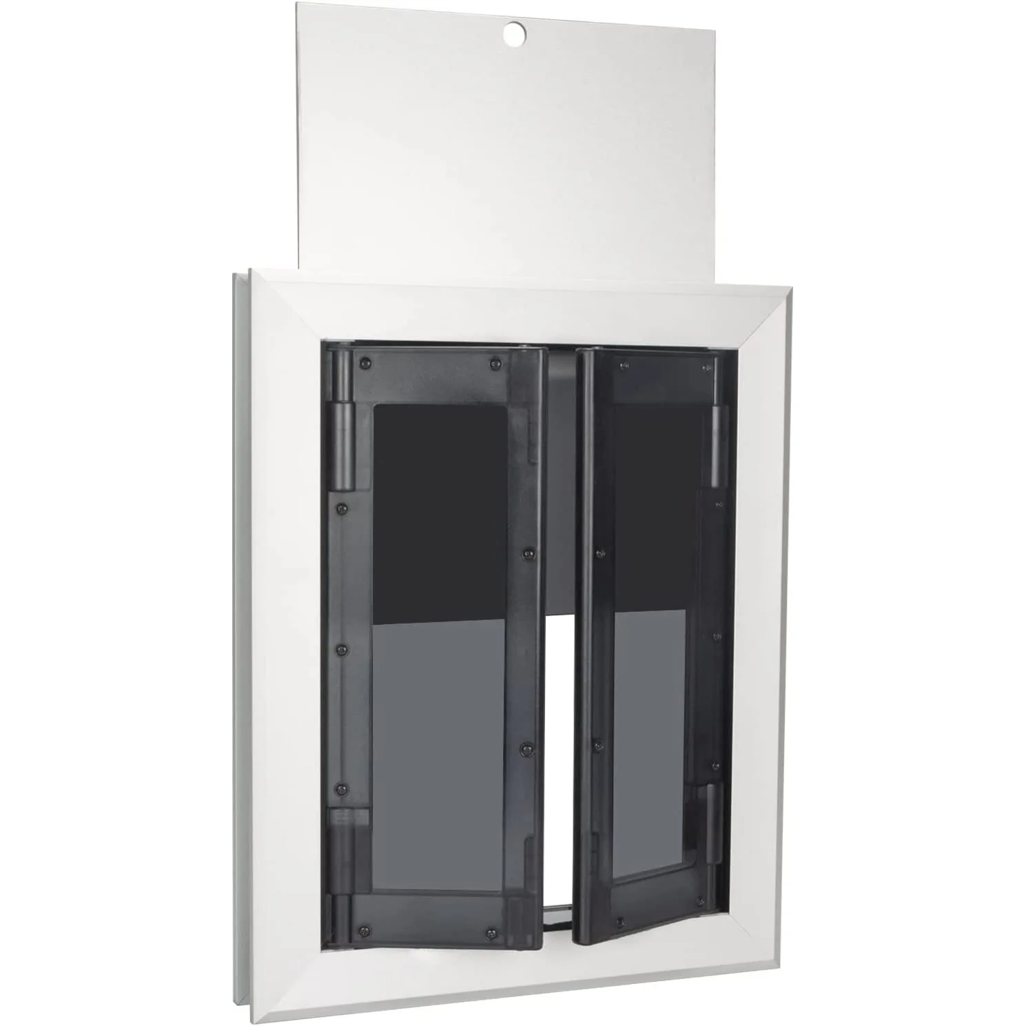 Luxury Dog Door Aluminum Frame Durable Swing Dual Magnetic Fan Heavy Duty Pet Door