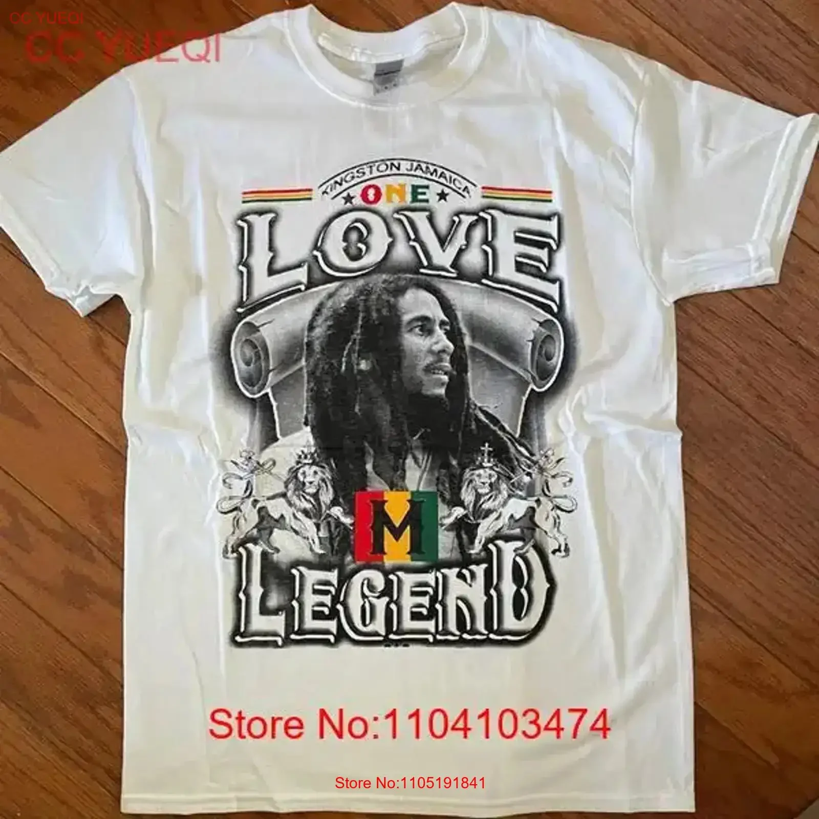 

BOB MARLEY LEGENDS T SHIRT COLOR WHITE REGGAE RASTA TOSH KINGSTON JAMAICA vintage Washed graphic Breathable Stretched