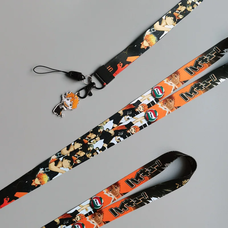 Anime Haikyuu Card Holder PVC Cards Protective Covering with Lanyard Cartoon Key Accessories Pendant Decoration Student Gift Toy - view 5