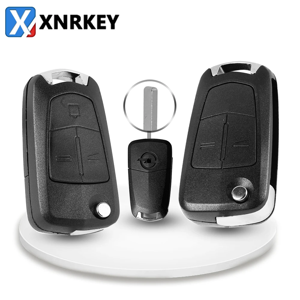 

XNRKEY Flip Folding Remote Car Key Shell Case Cover for Vauxhall Opel Astra H Corsa D Vectra B C Mokka G Zafira Vectra Signum