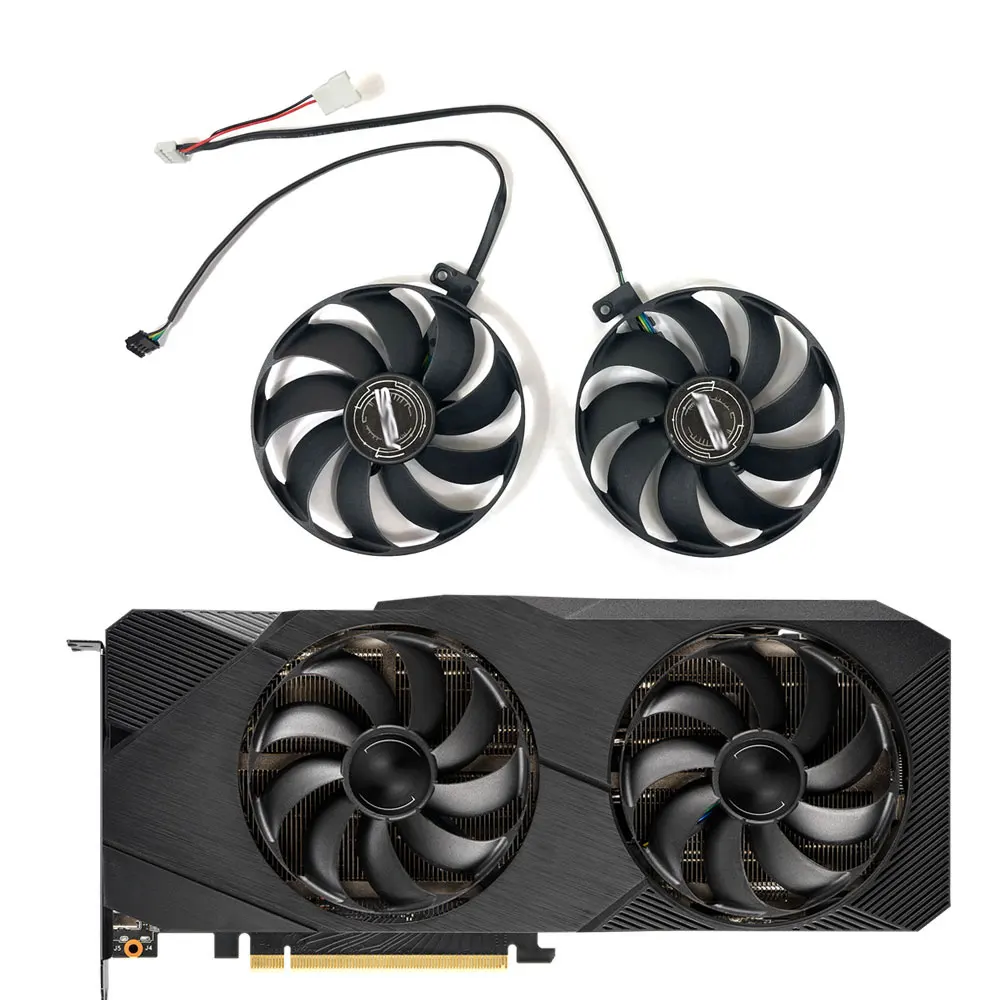 

87mm RTX2060S RTX2070S RTX2080S Video Card Fan For ASUS Dual RTX 2060 2070 2080 SUPER EVO GPU