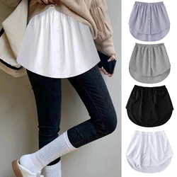 Frauen Mädchen Hemd Bluse Extender verstellbare Schichtung Faux Top unteren Sweep Minirock falschen Saum Splitting Unterrock