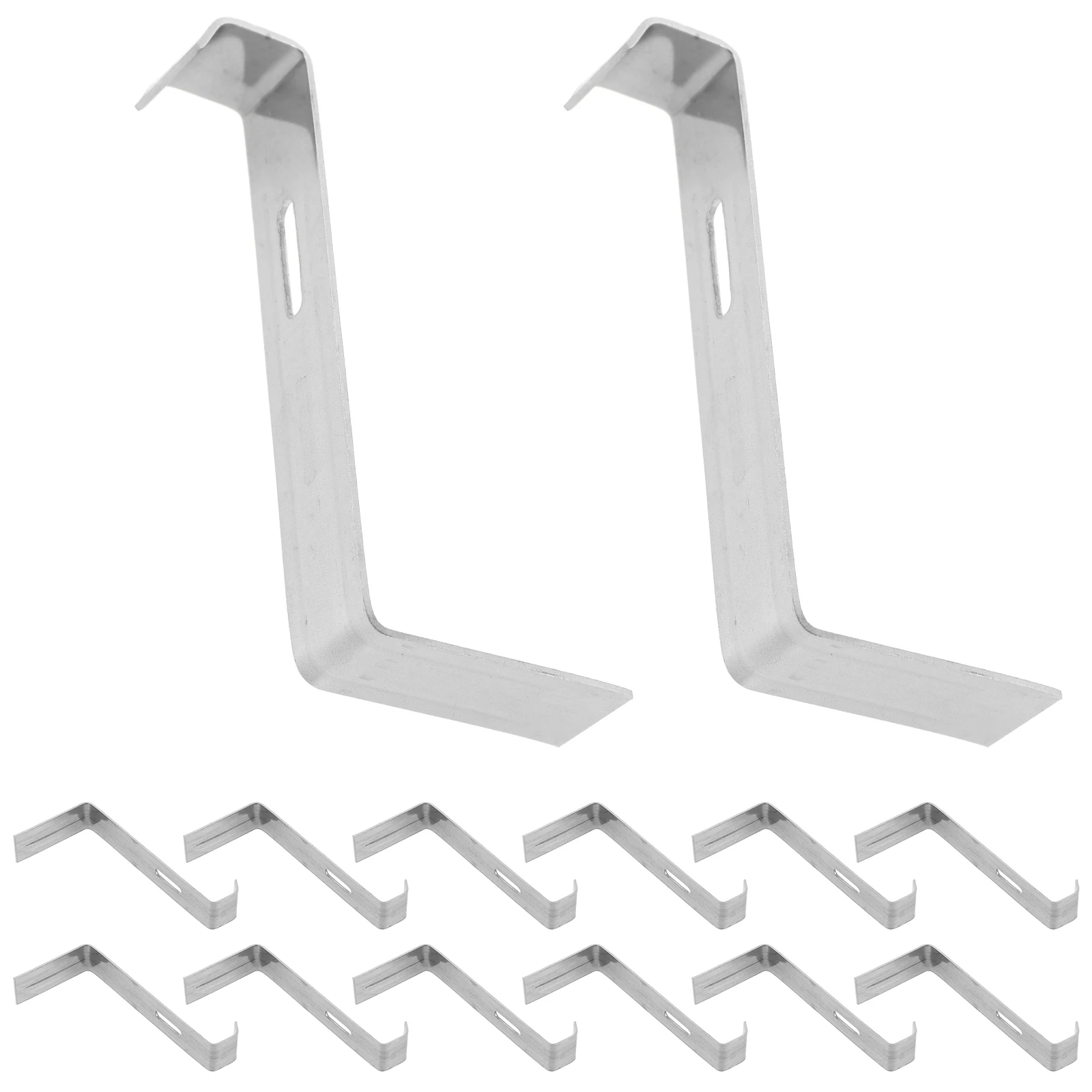 

15pcs Roof Tile Fix Clips Stainless Steel Non-Slip Buckle Roofing Clamp Tile Mounting Hook Roof Fix Tool Bricklayer