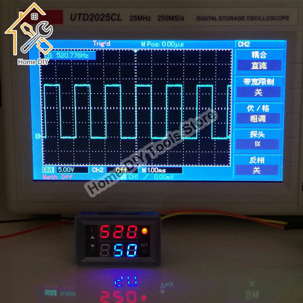 Single Signal Generator PWM Pulse Frequency Duty Cycle Adjustable Module 1Hz-160Khz