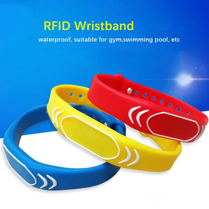 1PC 125khz EM4100 Read Only RFID Adjustable Smart Wristband, Access Control Card Wrist Band Bracelet Tag,Can Be Customized LOGO