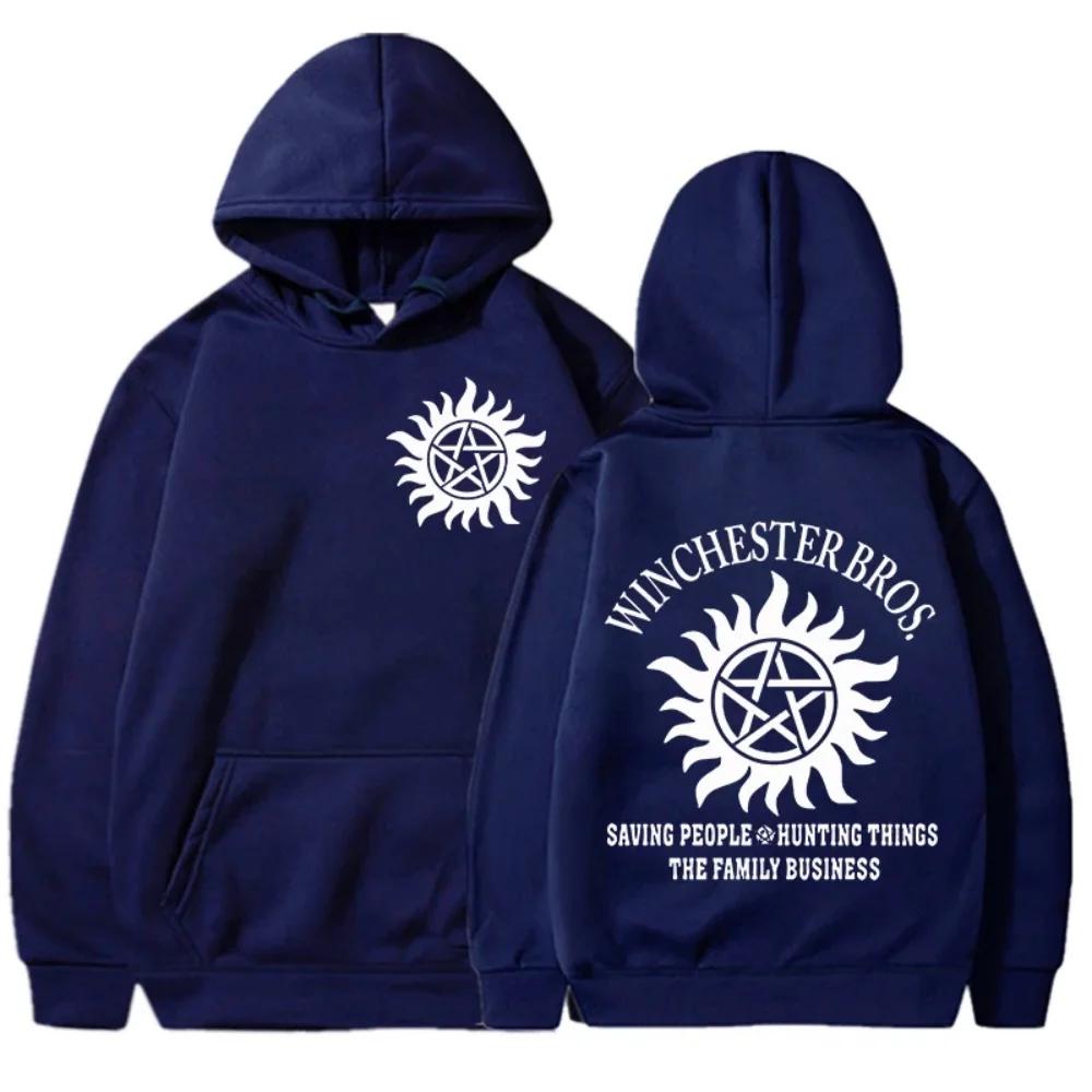 2026 Neue Jugendmode Supernatural Hoodie Punk-Stil Trendiger Bedruckter Pullover Retro Streetwear Oberteil – Detail 6