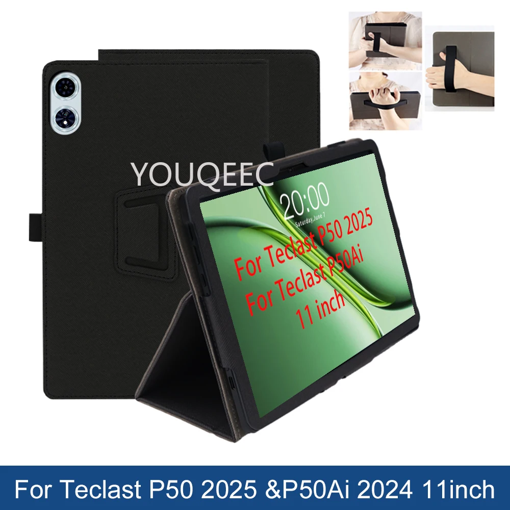 

Case For Teclast P50 2025 &P50Ai 2024 tablet anti-fall 11inch hand rest Two-fold stand with Adsorption protective case Suitable