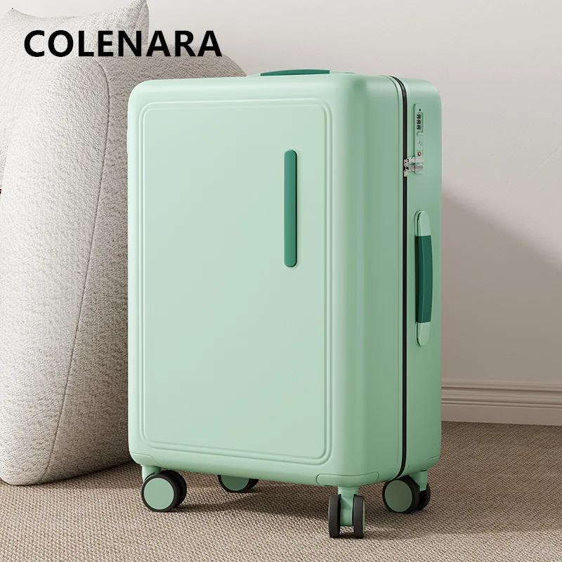 

COLENARA 20"24Inch Cabin Suitcase Women's PC Boarding Box Men's USB Charging Trolley Case Universal Wheel Rolling Luggage