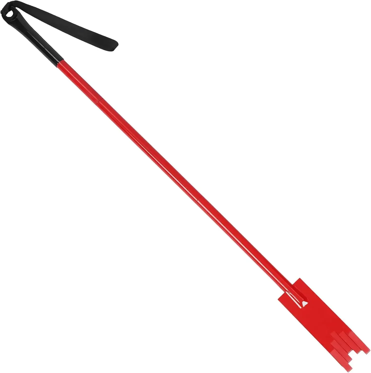 51.2 Inch Multi-Faceted Ice Chisel Head Design Ice Picks for Breaking Ice Steel Chisel for Ice Fishing with PVC Handle