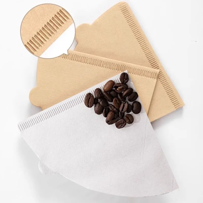 Coffee Filters,100/200 Count 1-4 Cups Unbleached Natural Brown Disposable Coffee Filter Paper Drip and Pour Over Coffee Maker