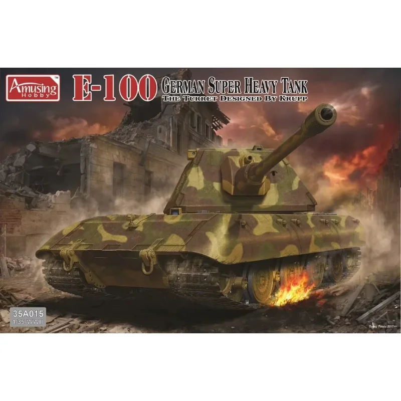 

Amusing Hobby 1/35 35A015 German Super Heavy Tank E-100 Krupp Turret-assembly Tank Scale Model Kit