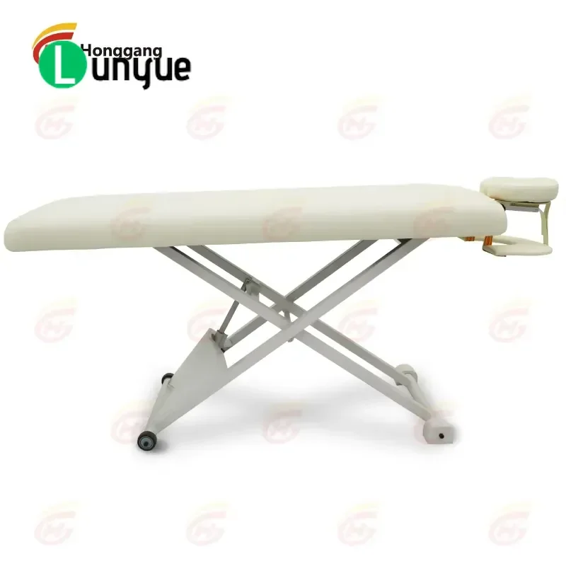 Luxury Modern White Massage Bed Height Adjustable Removable Facial Eyelash Beauty Spa Furniture For Professional Use