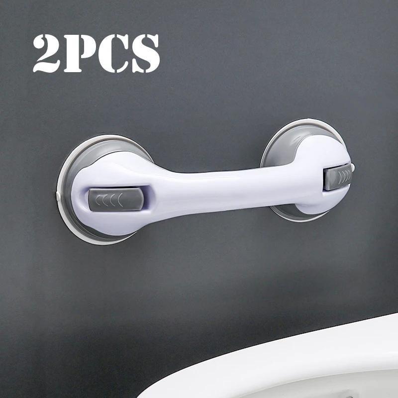 

1/2 шт., ручка для душа на присоске, безопасная опора, поручень, нескользящий поручень для ванной комнаты, вакуумная чашка, вспомогательная ручка, аксессуар для ванной комнаты