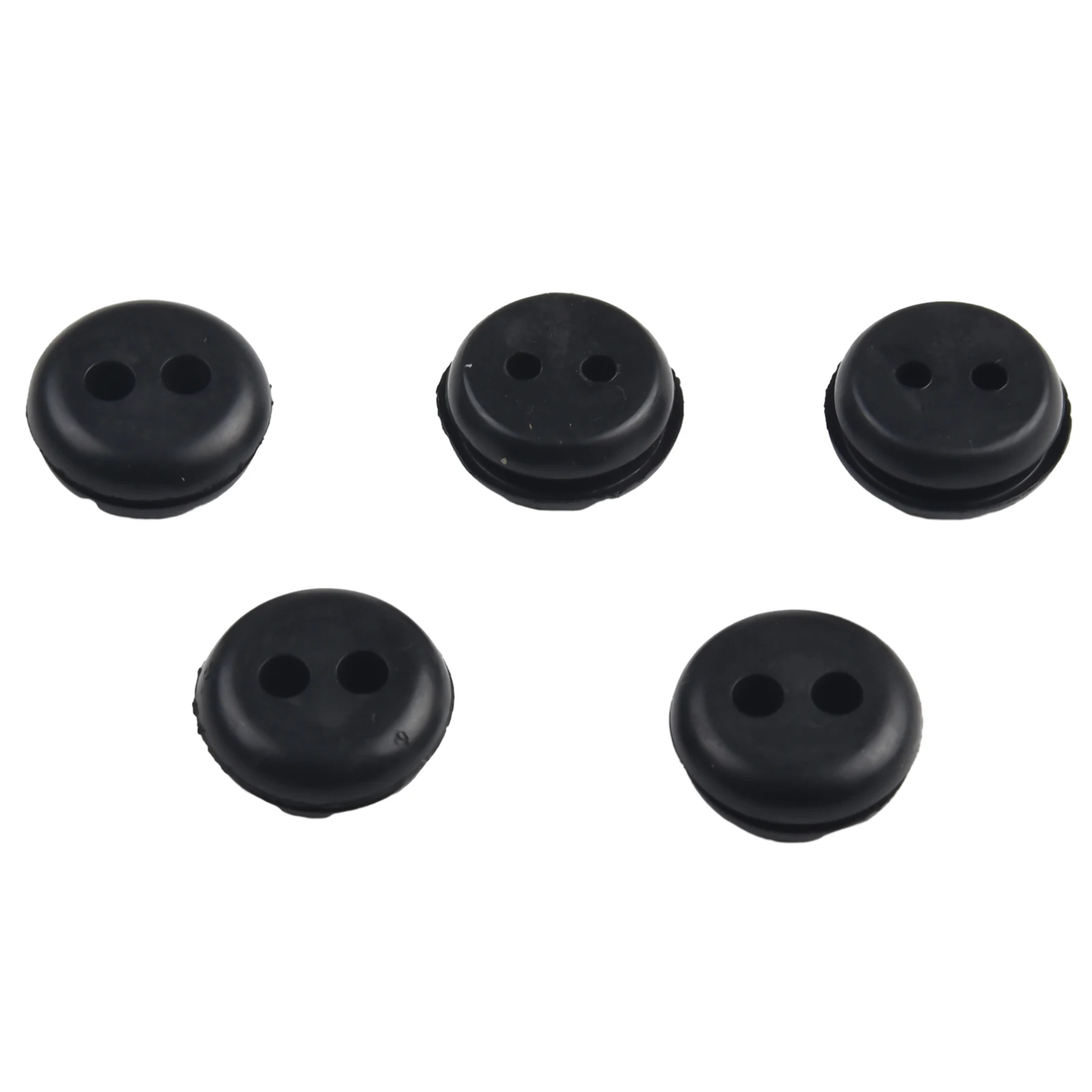 5PCS 2 Hole Rubber Grommet For String Trimmer Lawn Mower Chainsaw Blowers Brush Cutter Fuel Tank Lawn Mower Parts ACCS